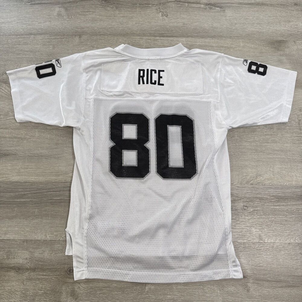 Jerry Rice Jersey Oakland Raiders NFL Reebok Vintage On Field Youth Large 14-16